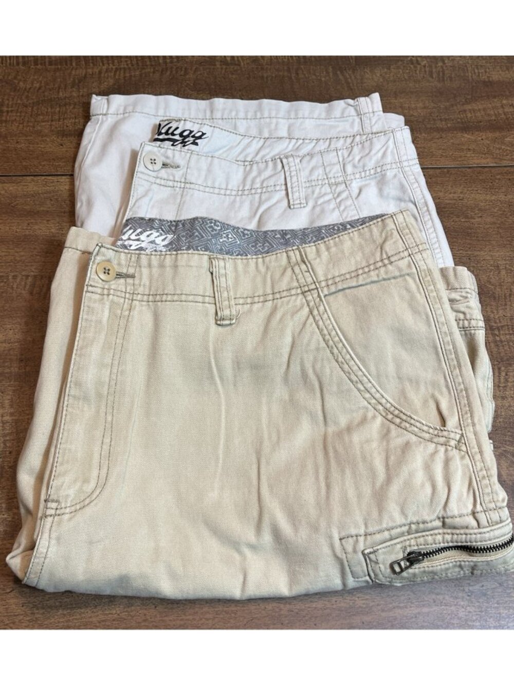 TWO Plugg Cargo Shorts Men's 40 Y2K Skater Baggy Pockets Grunge Casual